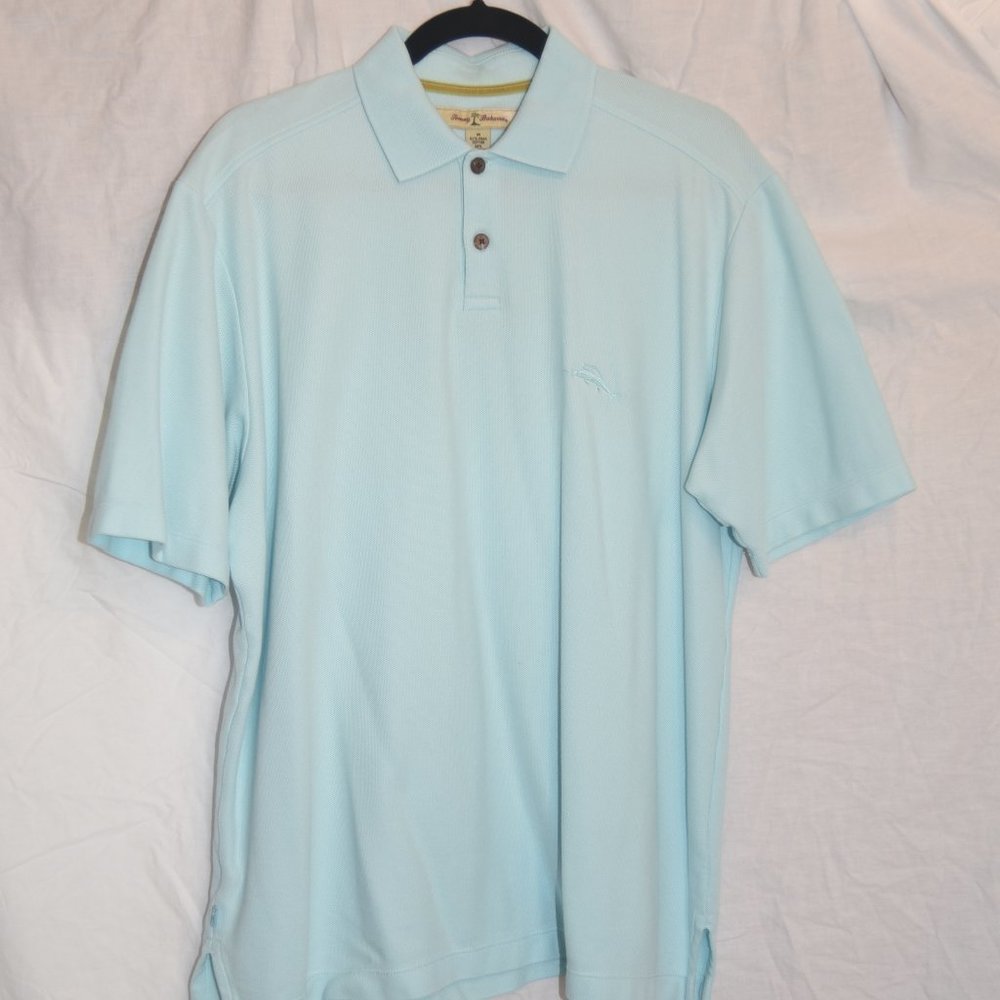 Tommy Bahama Polo light blue cotton/poly M